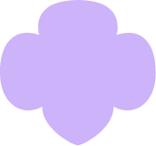 Icon of light purple Girl Scout trefoil