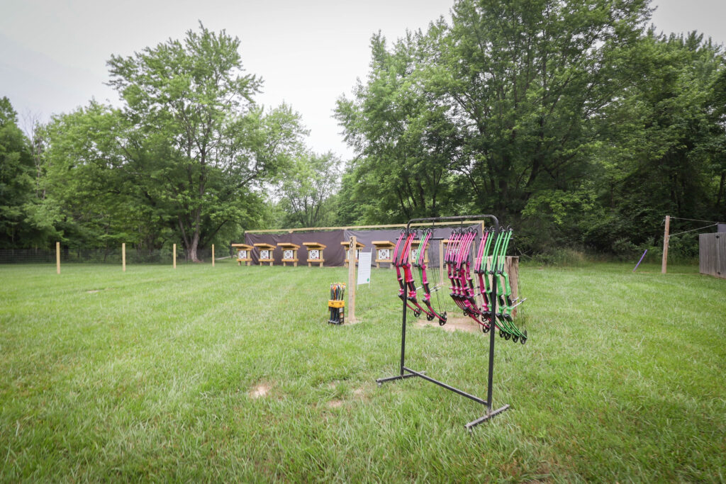 Archery area at Camp Dellwood