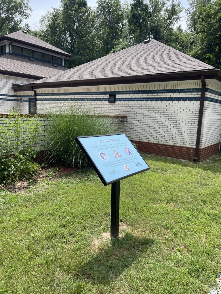 Plaque in the Astronomy Courtyard at Camp Dellwood